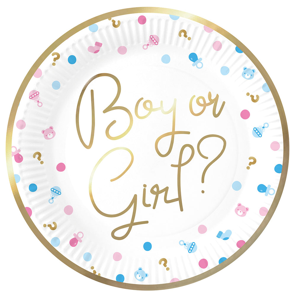 8 piatti boy or girl 23cm