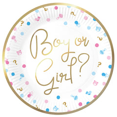 8 boy or girl plates 23cm
