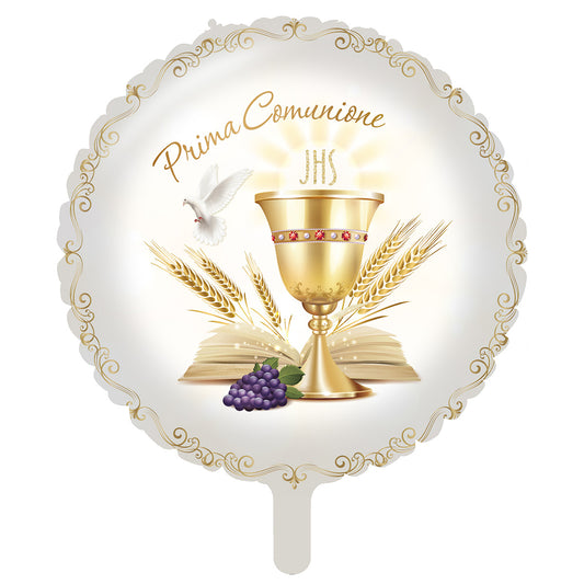 Palloncino foil "Prima Comunione" 45cm/18inch