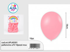 palloncino a70 10pezzi rosa
