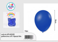 Palloncino 7inch/19cm 10pezzi blu