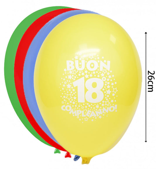 palloncini g90 6 pz "i miei 18 anni"