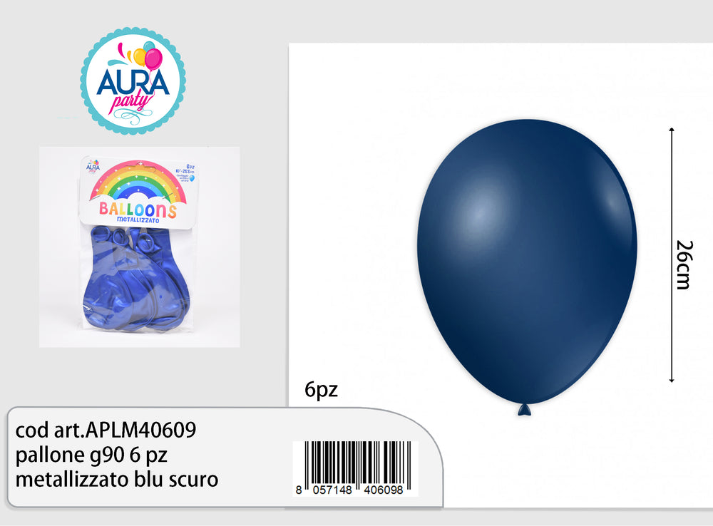 G90 6-piece dark blue metallic ball