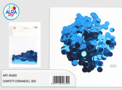 Blue foil confetti