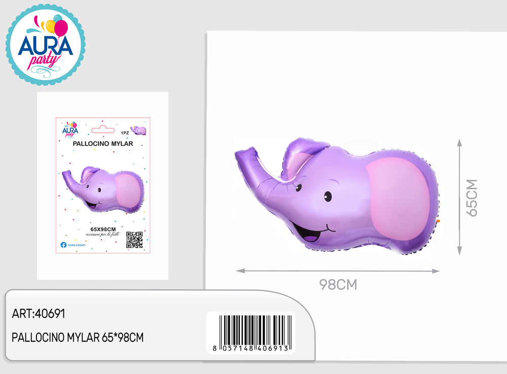 65x98cm elephant foil balloon