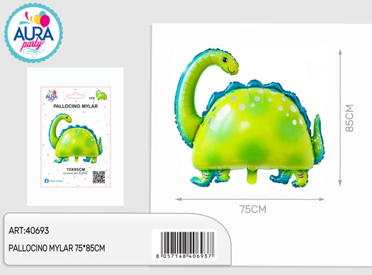 palloncino foil dinosauro 75x85cm