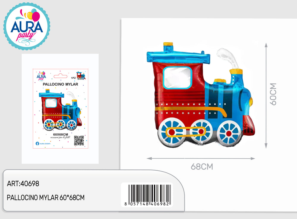 60x68cm train foil balloon