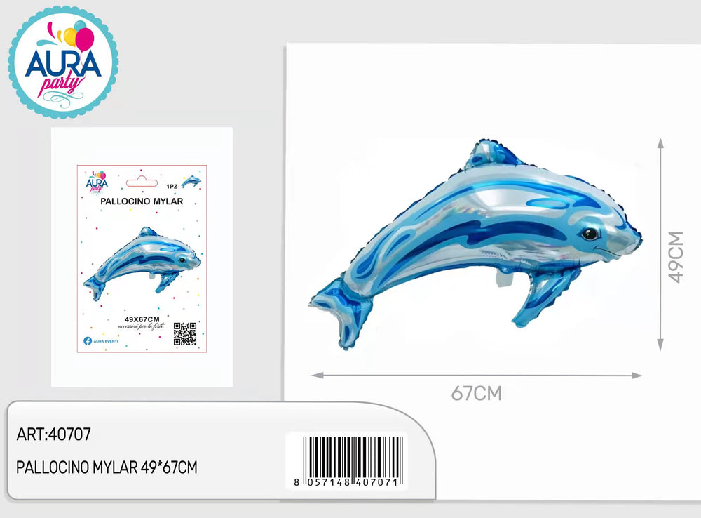 49x67cm dolphin foil balloon