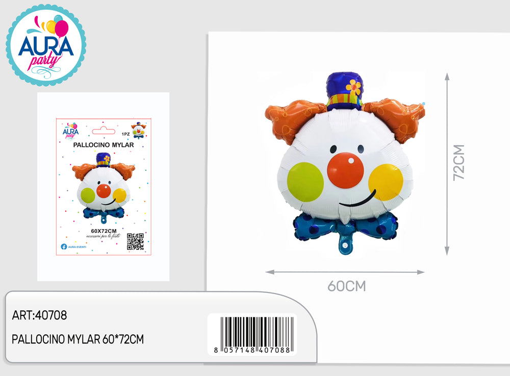 60x72cm circus foil balloon
