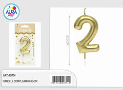 candele compleanno 8.5cm oro 2