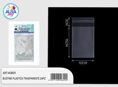 Bustine plastica trasparente 10pz 10x15cm