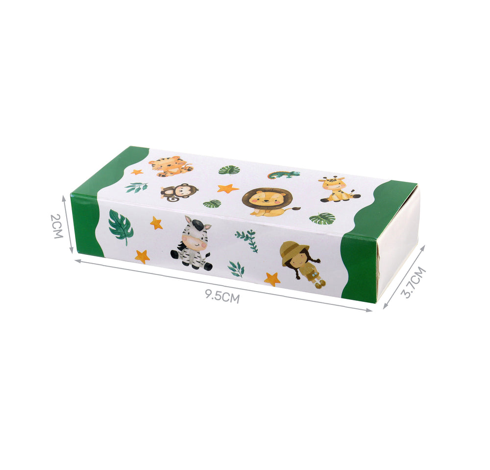 Party Jungle Matchbox Set 9.5x3.7x2cm 4pcs