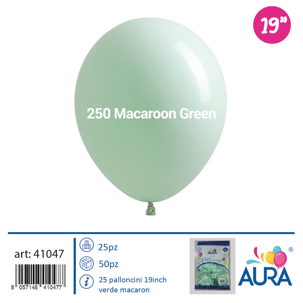 19inch Macaron Green Balloons 25pcs