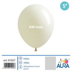 5 inch ivory balloons 100pcs