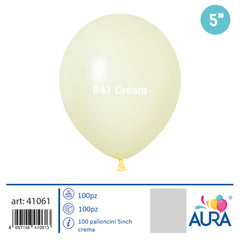 Palloncini 5 inch crema 100pz