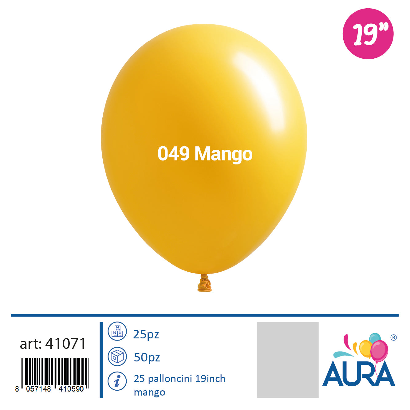 19 inch mango balloons 25pcs