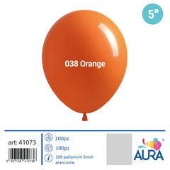 100pcs 5 inch orange balloons