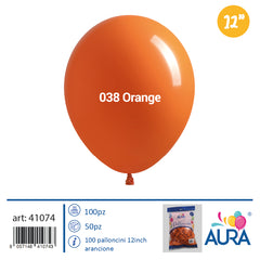 Palloncini 12 inch arancione 100pz