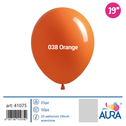 19 inch orange balloons 25pcs