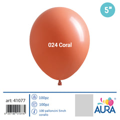 Palloncini 5 inch corallo 100pz