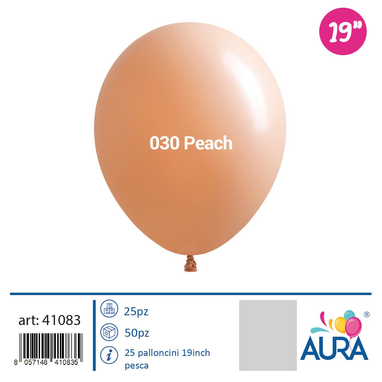 Palloncini 19 inch pesca 25pz