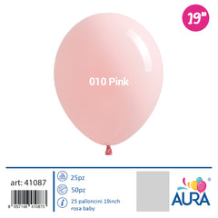 19 inch baby pink balloons 25pcs