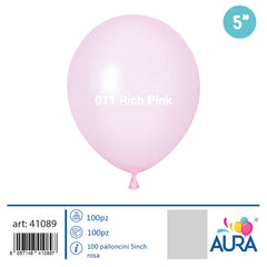 Palloncini 5 inch rosa 100pz