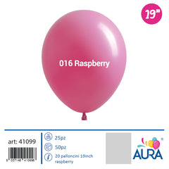 Palloncini 19 inch raspberry  25pz