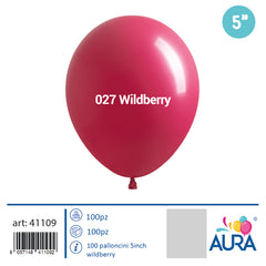 5 inch wild berry balloons 100pcs
