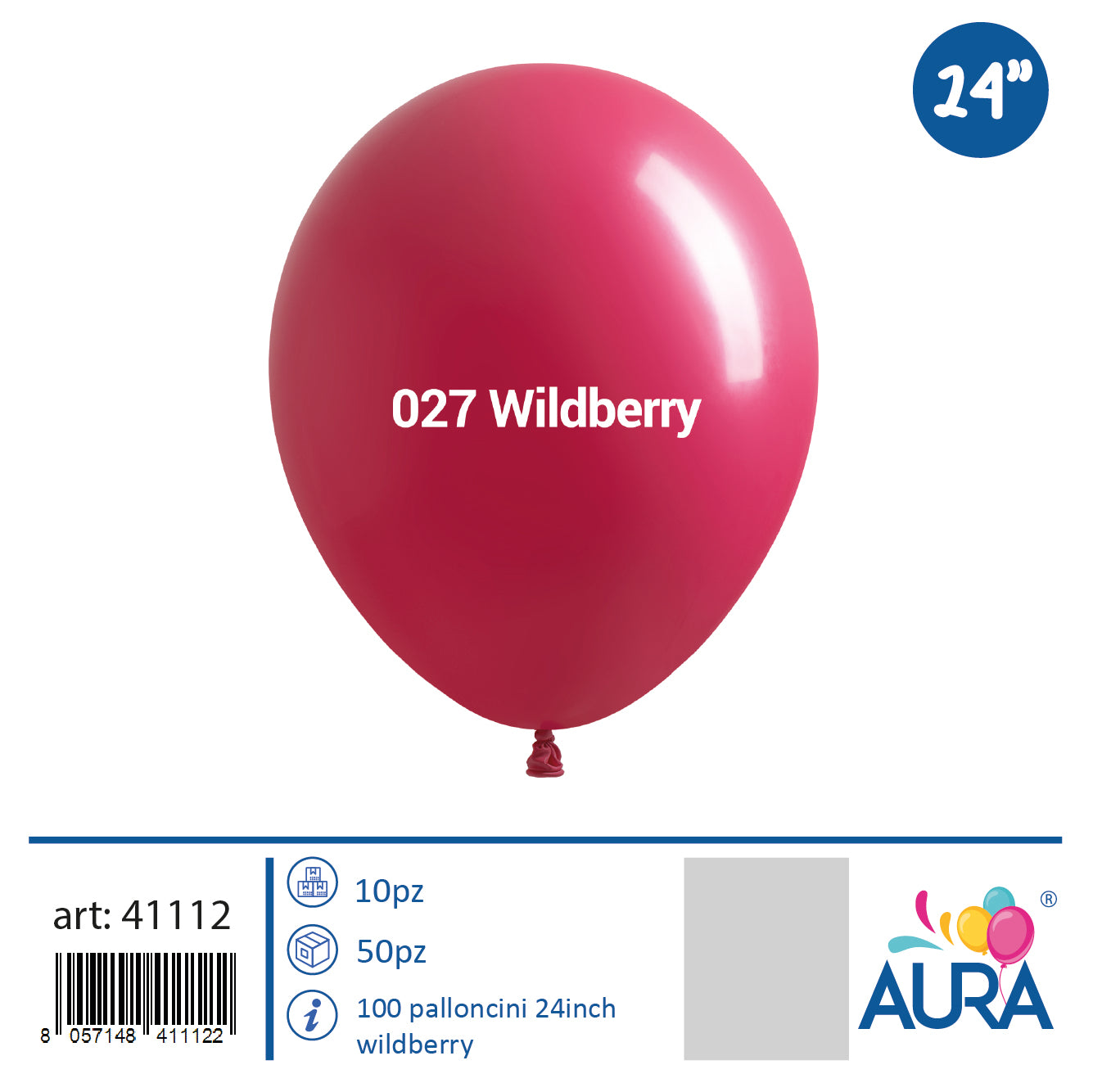 24 inch wild berry balloons 1pc