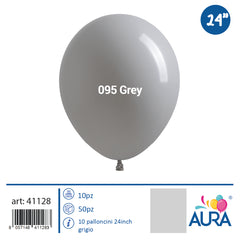Palloncini 24 inch grigio 1pz