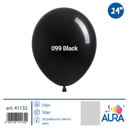 24 inch black balloons 1pc