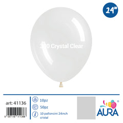 Palloncini 24 inch crystal 1pz