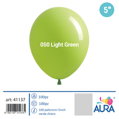 5 inch light green balloons 100pcs
