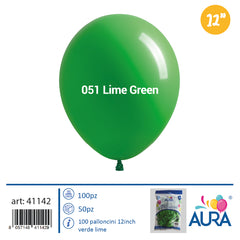 Palloncini 12 inch verde lime 100pz