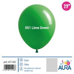 Palloncini 19 inch verde lime 25pz