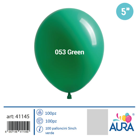 5 inch green balloons 100pcs