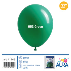 Palloncini 12 inch verde 100pz