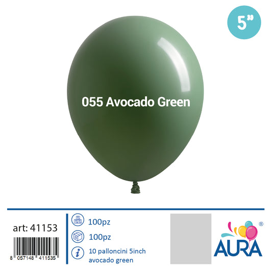 Palloncini 5 inch avocado green 100pz