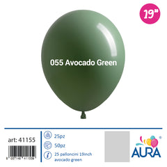 Palloncini 19 inch avocado green 25pz