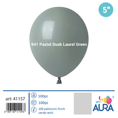 5 inch green retroinch balloons 100pcs