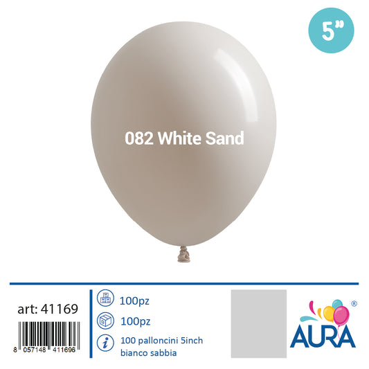 5 inch white sand balloons 100pcs