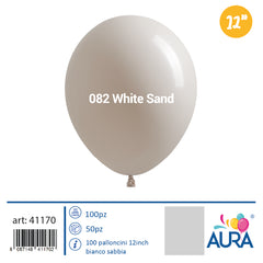 Palloncini 12 inch bianco sabbia 100pz