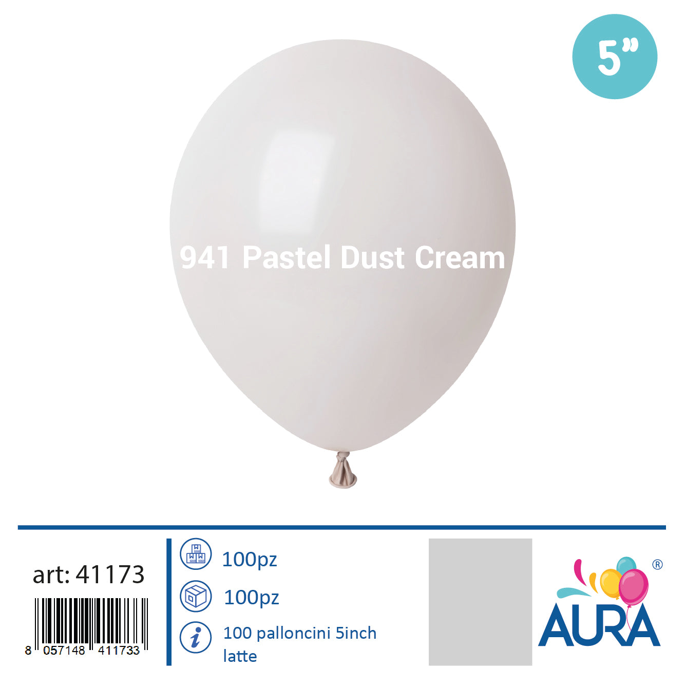 Palloncini 5 inch latte 100pz