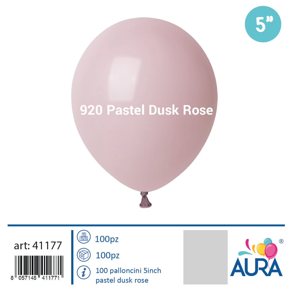 Palloncini 5 inch pastel dusk rose 100pz