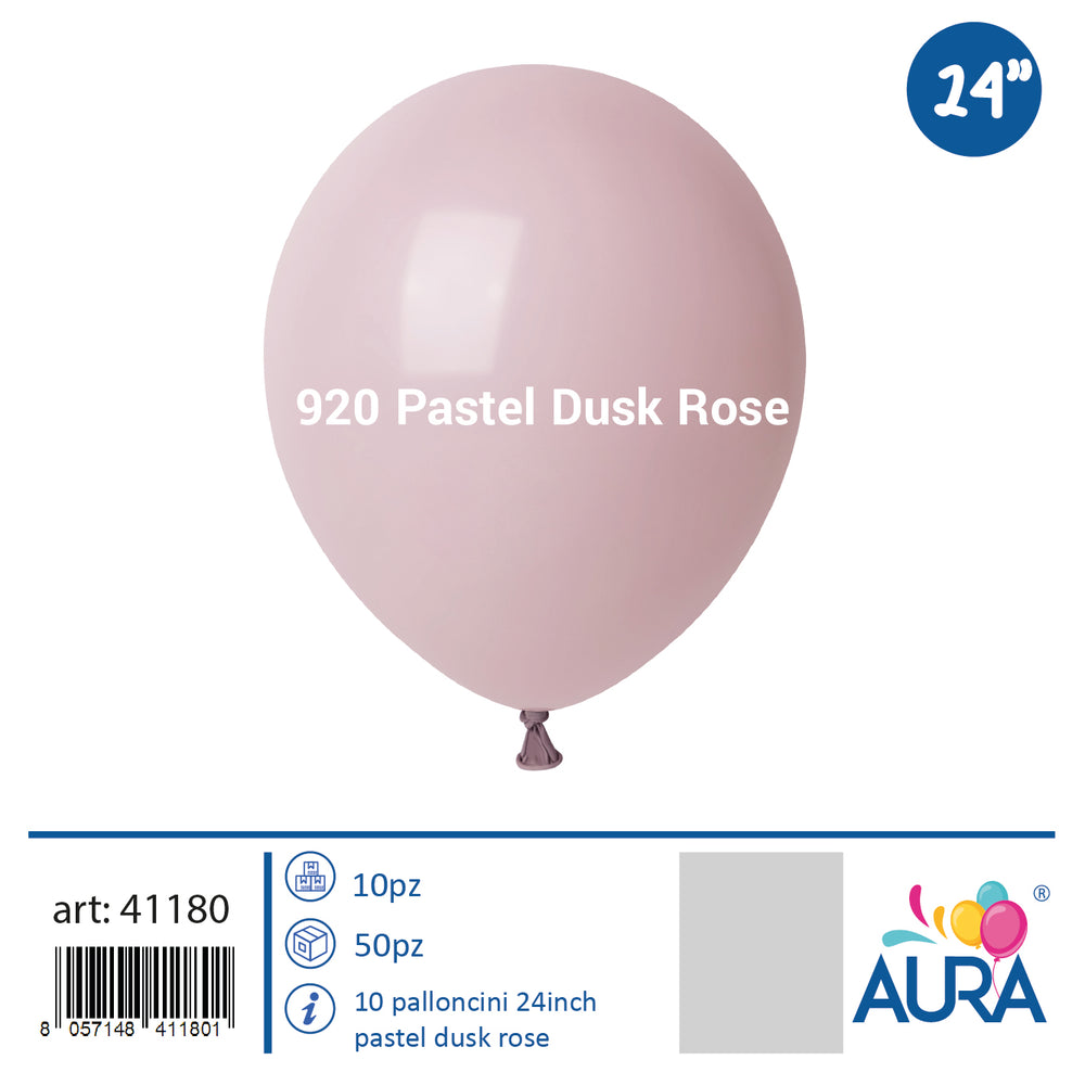 Balloons 24 inch pastel dusk rose 1pc