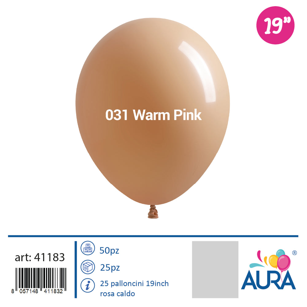Palloncini 19 inch rosa caldo 25pz