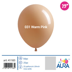 19 inch hot pink balloons 25pcs