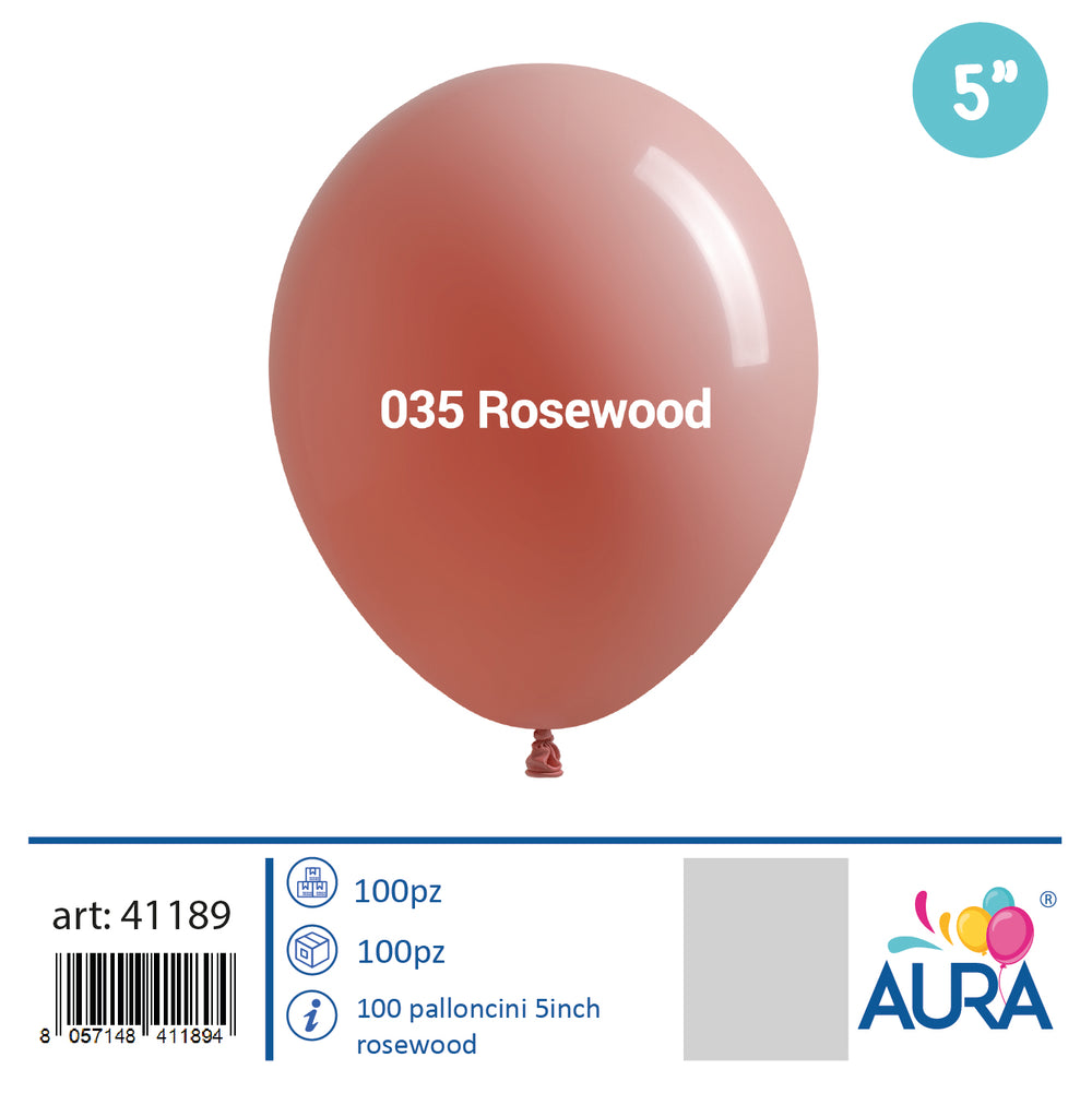 Palloncini 5 inch rosewood 100pz