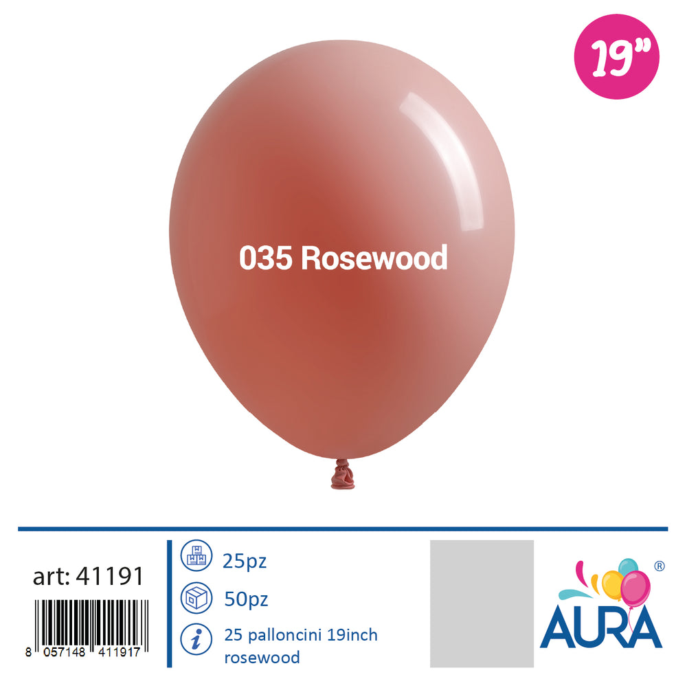 Palloncini 19 inch rosewood 25pz